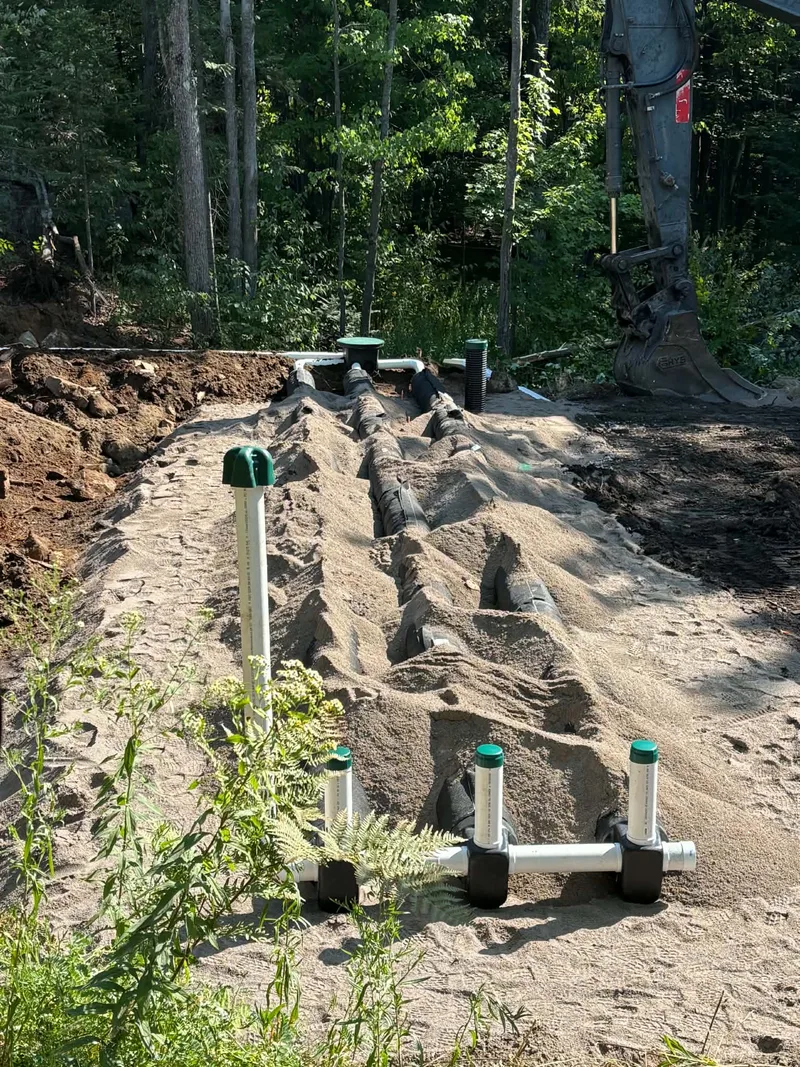 Chantier de conception septique